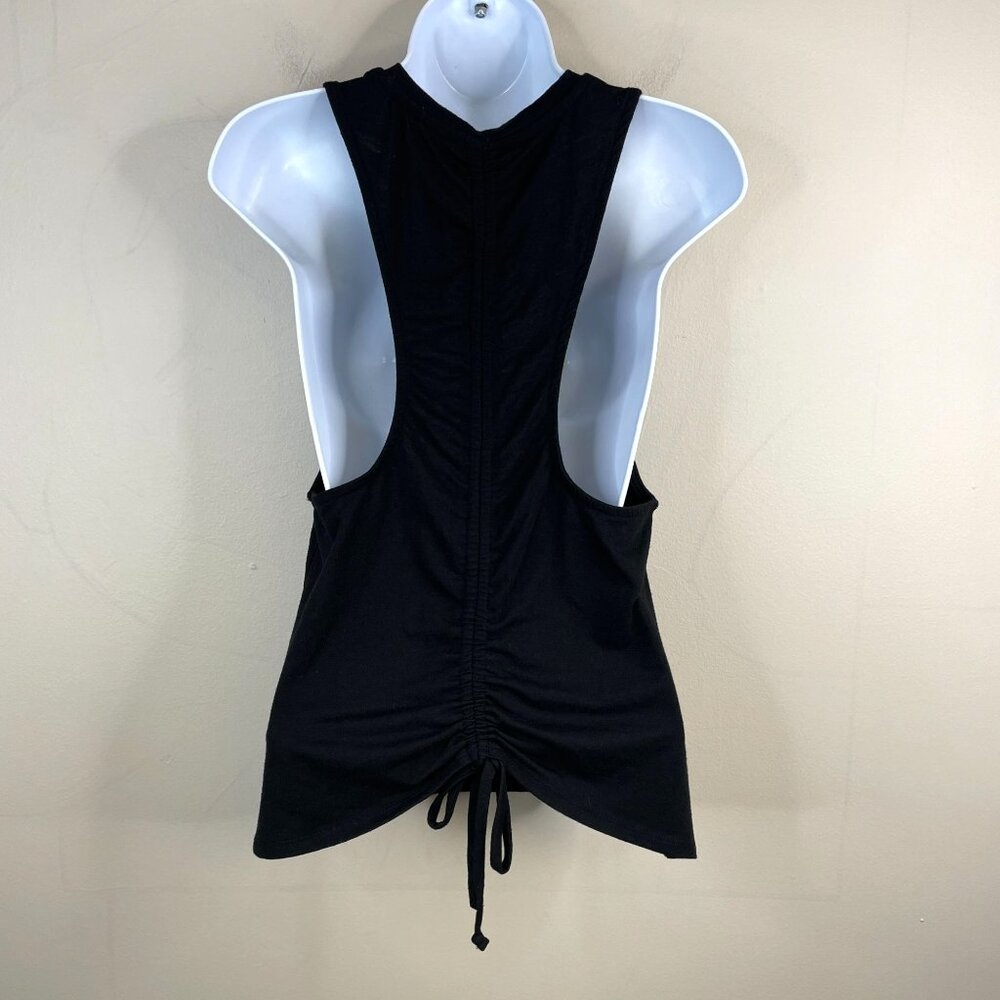 Boho Festival Top Womens Small Indie Ruched Butterfly Racerback Sleeveless Beach - Picture 2 of 13